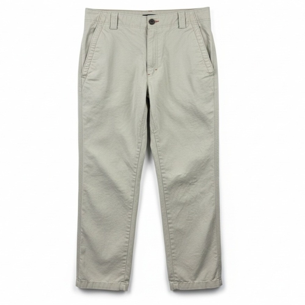 LLBean Pants Mens 33W 32L Natural Fit Khaki‎ Cotton Casual Workwear Outdoor
